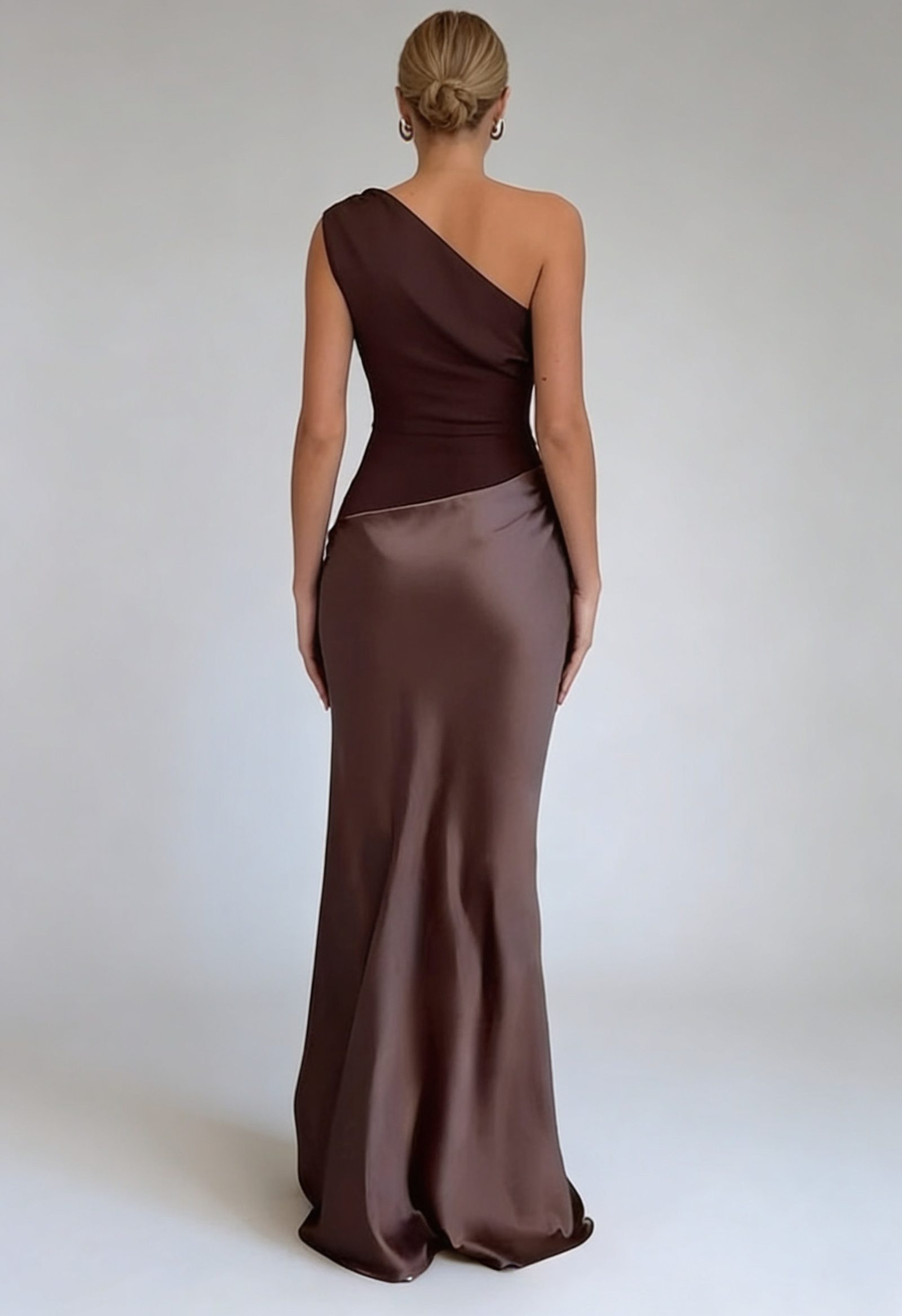 Women's One-Shoulder Maxi Wedding Guest Dress | Shirin