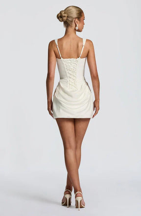 Women's Square-Neck Corset Mini Party Dress | Patricia