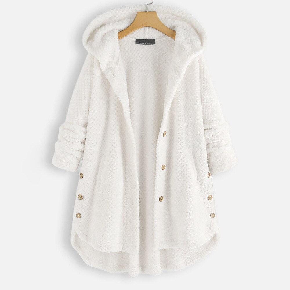 Women's Oversized Hooded Plus Size Jacket — View 2