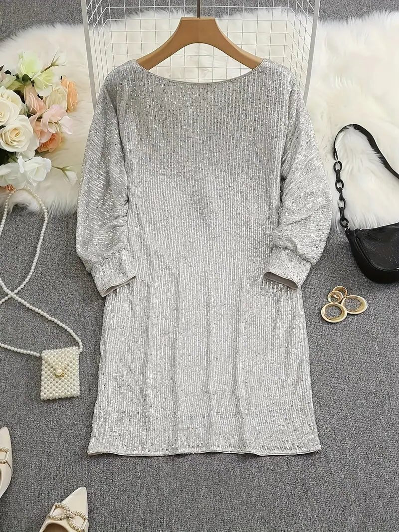 Women's Off-Shoulder Sequin Party Dress | Primrose