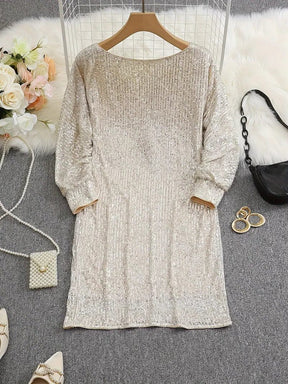 Women's Off-Shoulder Sequin Party Dress | Primrose