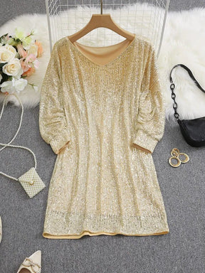 Women's Off-Shoulder Sequin Party Dress | Primrose