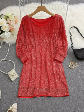 Women's Off-Shoulder Sequin Party Dress | Primrose