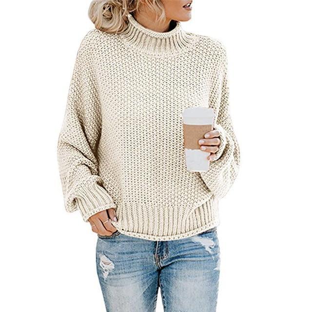 Women's Ribbed Turtleneck Sweater — View 2