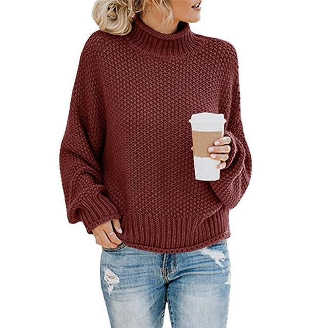 Women's Ribbed Turtleneck Sweater — View 4