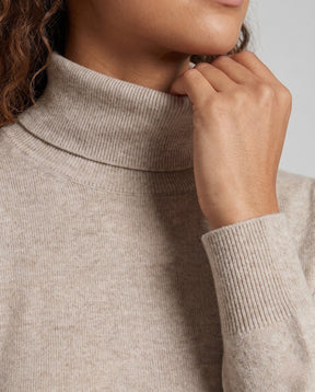 Women's Fine Knit Turtleneck Sweater — View 3