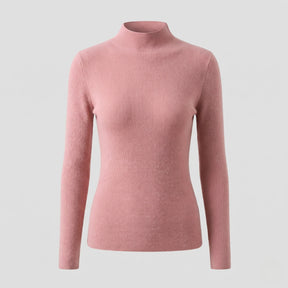 Women's Fitted Ribbed Textured Turtleneck Sweater — View 5
