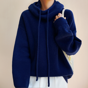 Women's Merino Wool Turtleneck Sweater — View 8