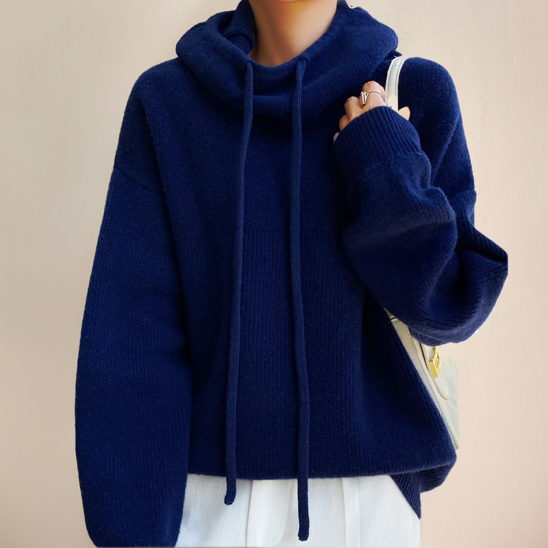 Women's Merino Wool Turtleneck Sweater — View 8