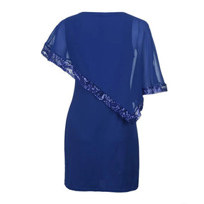 Women's Cold-Shoulder Cape Midi Wedding Guest Dress | Jamila