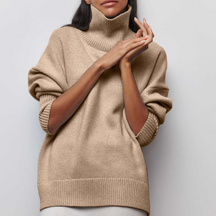 Women's Oversized Turtleneck Sweater — View 3