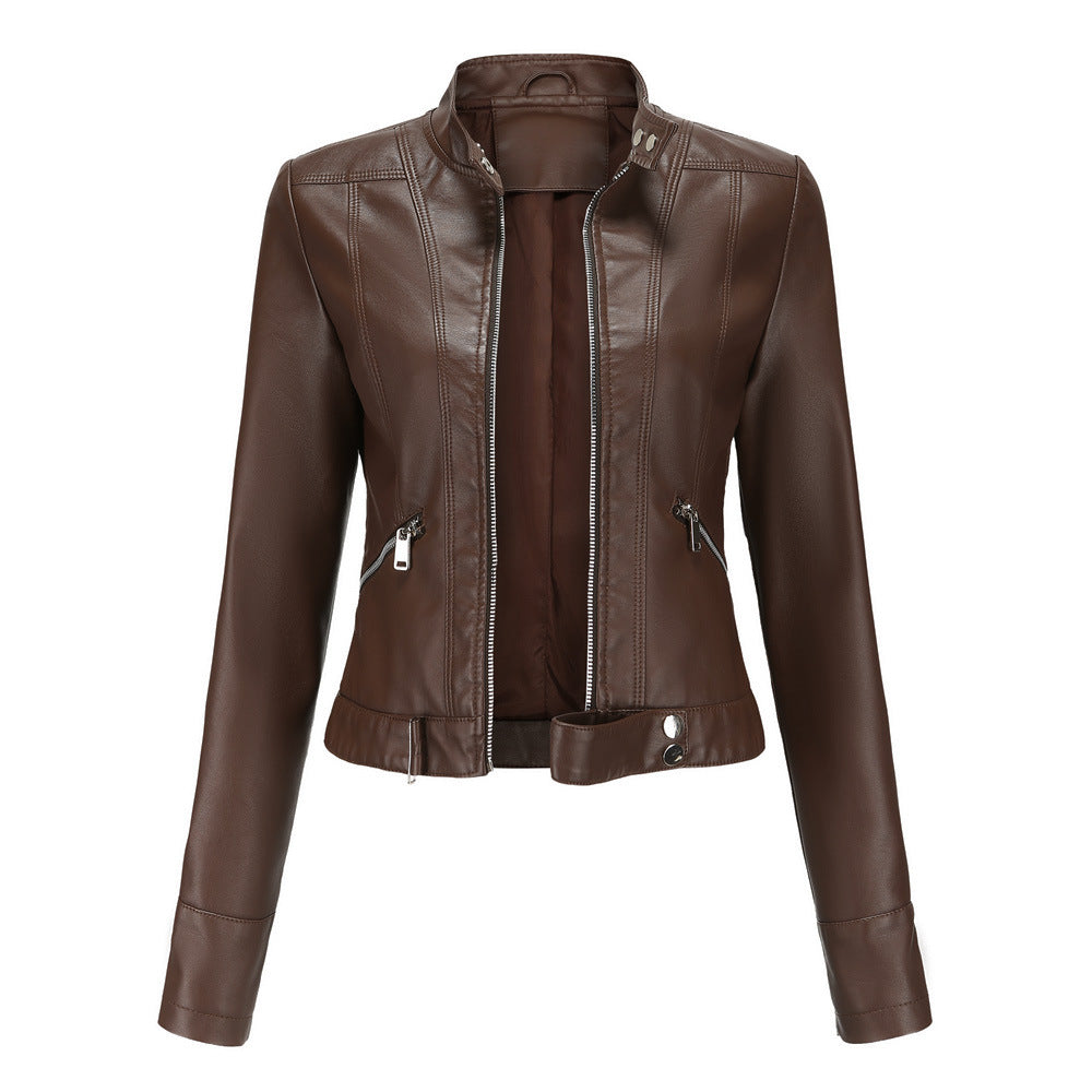 Women's Leather Look Jacket — View 3