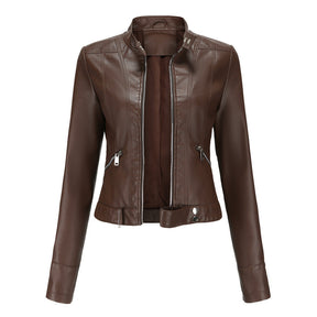 Women's Leather Look Jacket — View 3