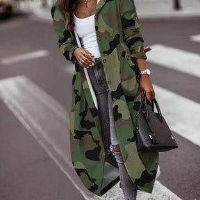 Women's Double Breasted Trench Coat — View 9