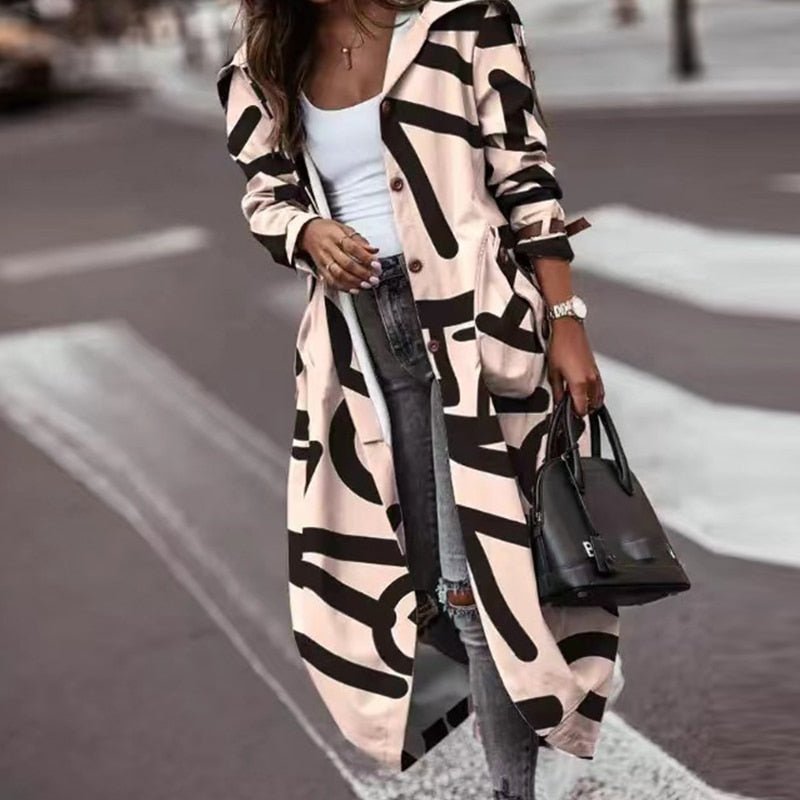 Women's Double Breasted Trench Coat — View 11