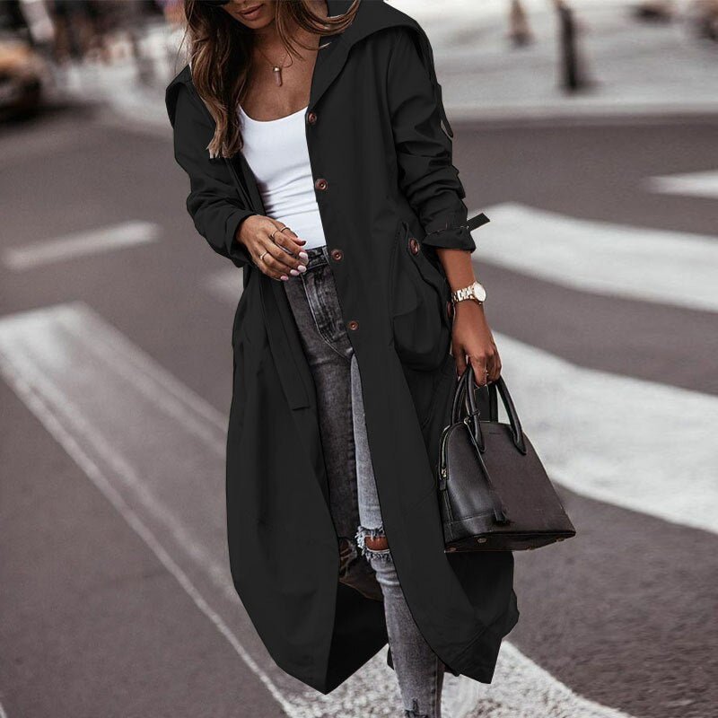 Women's Double Breasted Trench Coat — View 5