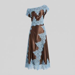 Women's Satin & Lace Wedding Guest Dress | Tracy