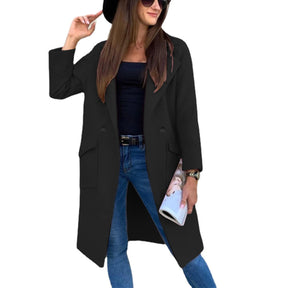 Women's Double-Breasted Trench Coat | Mia in Light Gray - Juana Fashion