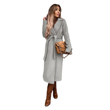 Women's Belted Wool Trench Coat | Elisabeth in Black - Juana Fashion