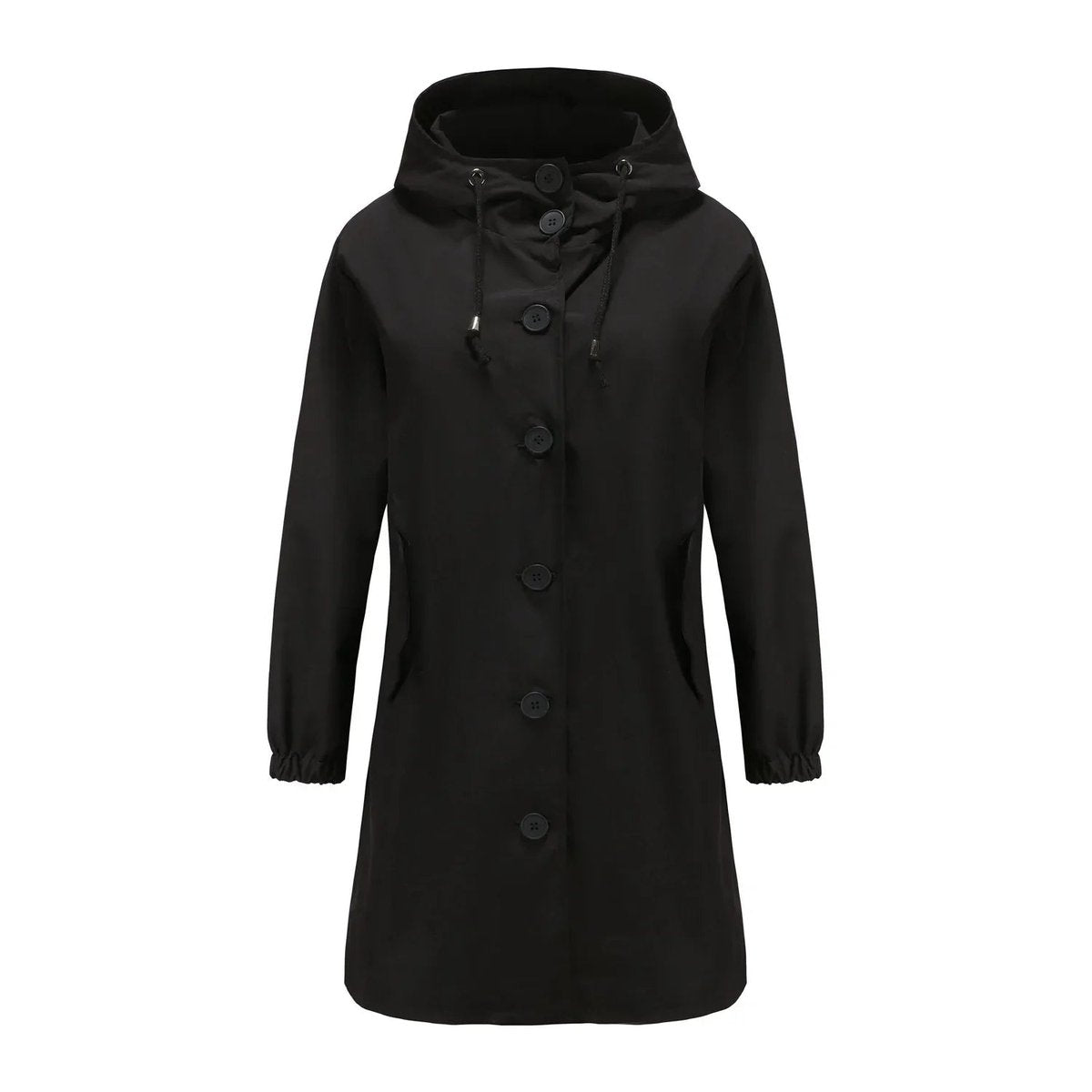 Women's Water-Repellent Hooded Trench Coat | Emilia in Gray - Juana Fashion