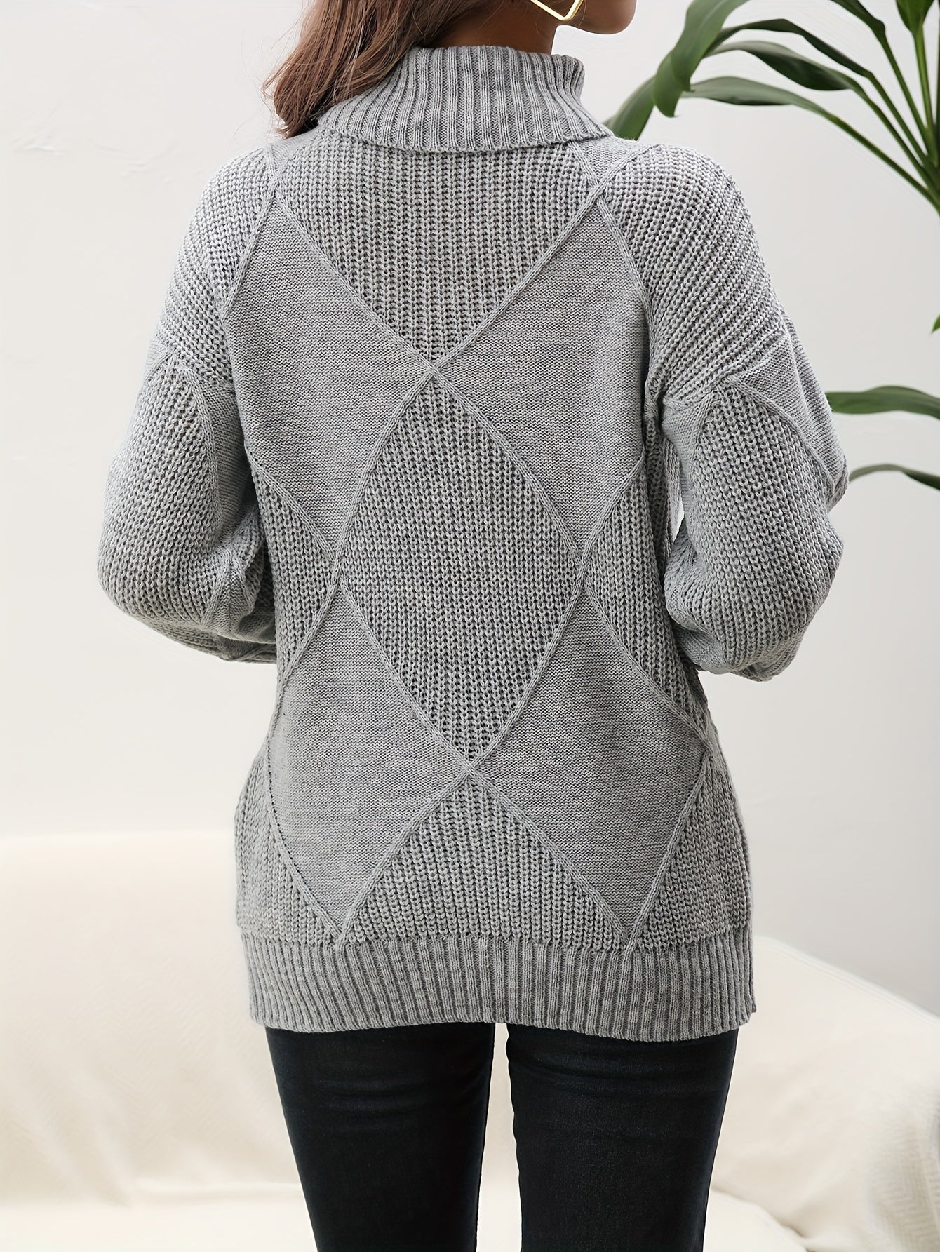 Women's Turtleneck Sweater — View 3
