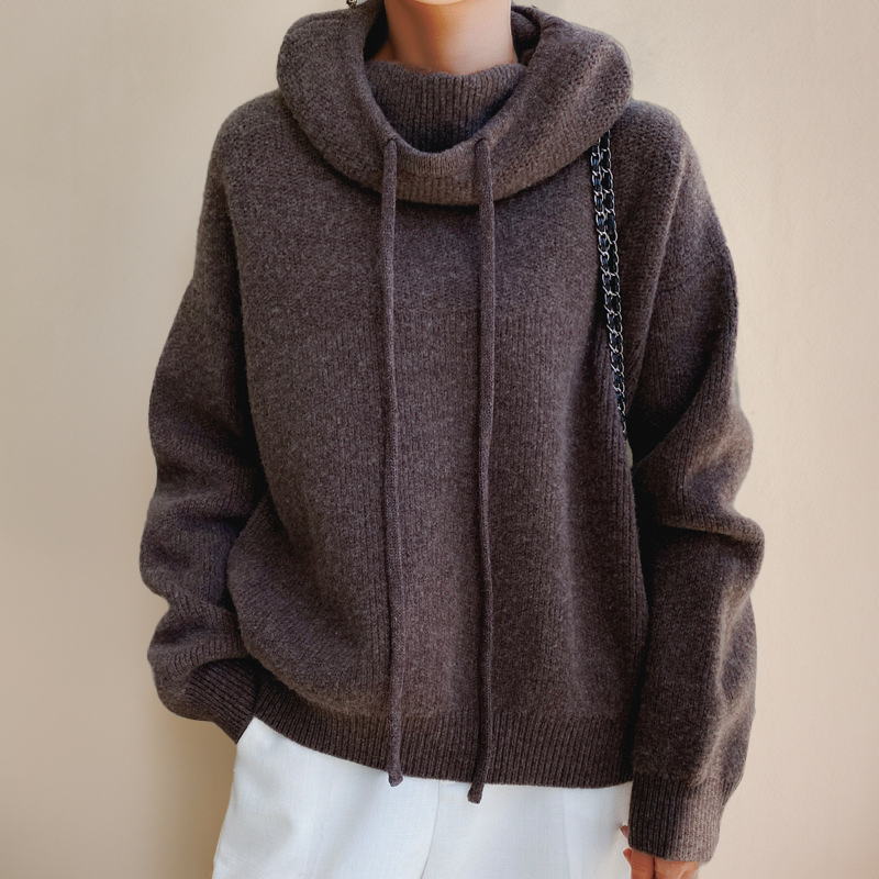 Women's Ribbed Turtleneck Sweater — View 1