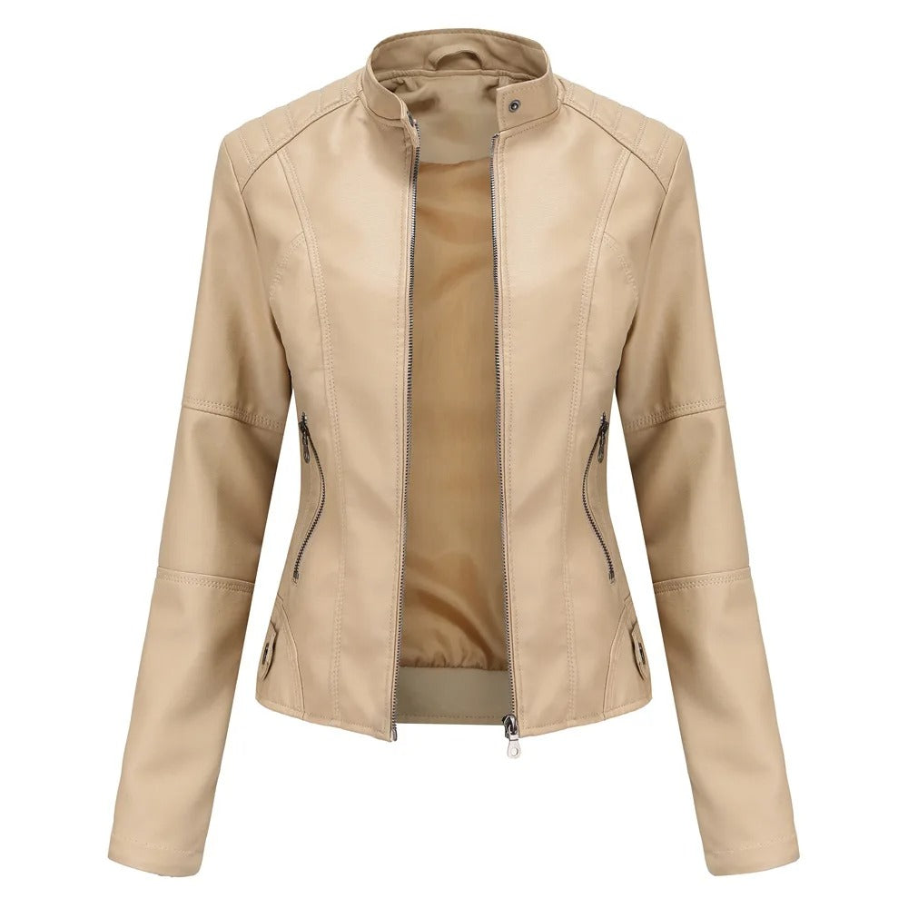 Women's Faux Leather Jacket — View 7