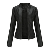Women's Faux Leather Jacket — View 4