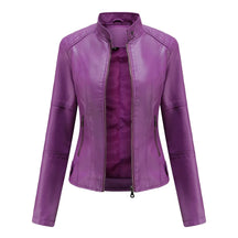 Women's Faux Leather Jacket — View 9