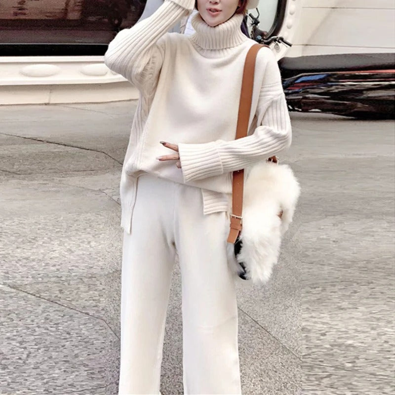 Women's Wool Oversized Turtleneck Sweater — View 1
