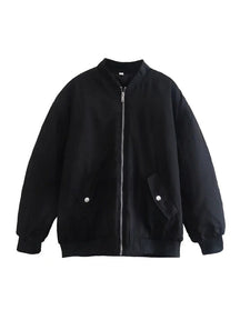 Women's Oversized Bomber Jacket — View 7