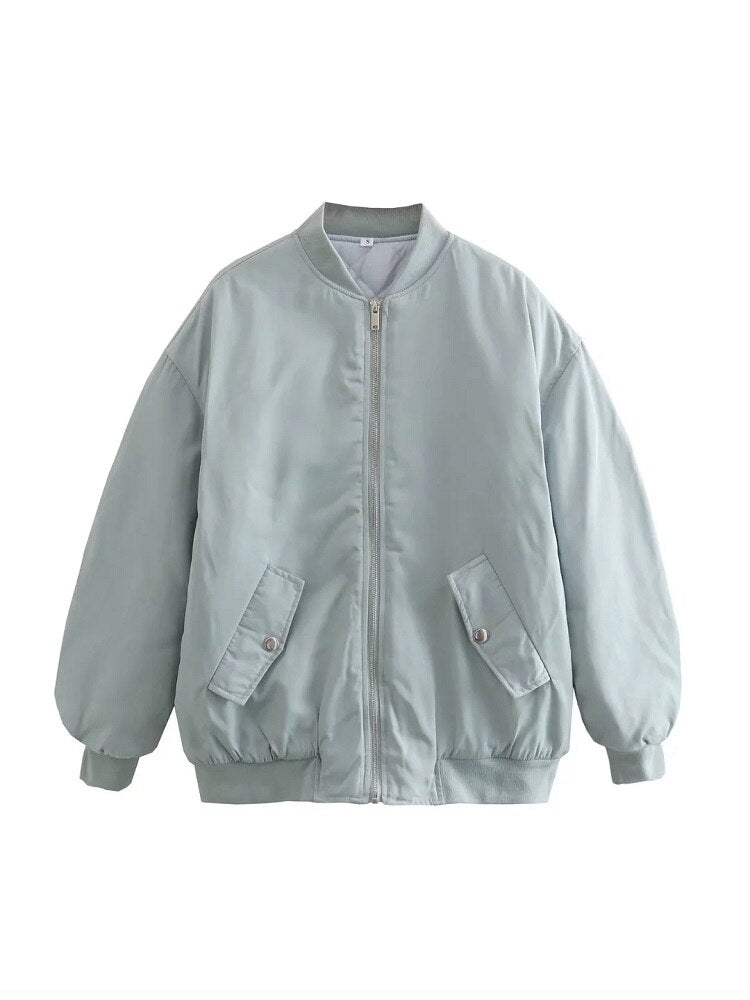 Women's Oversized Bomber Jacket — View 9