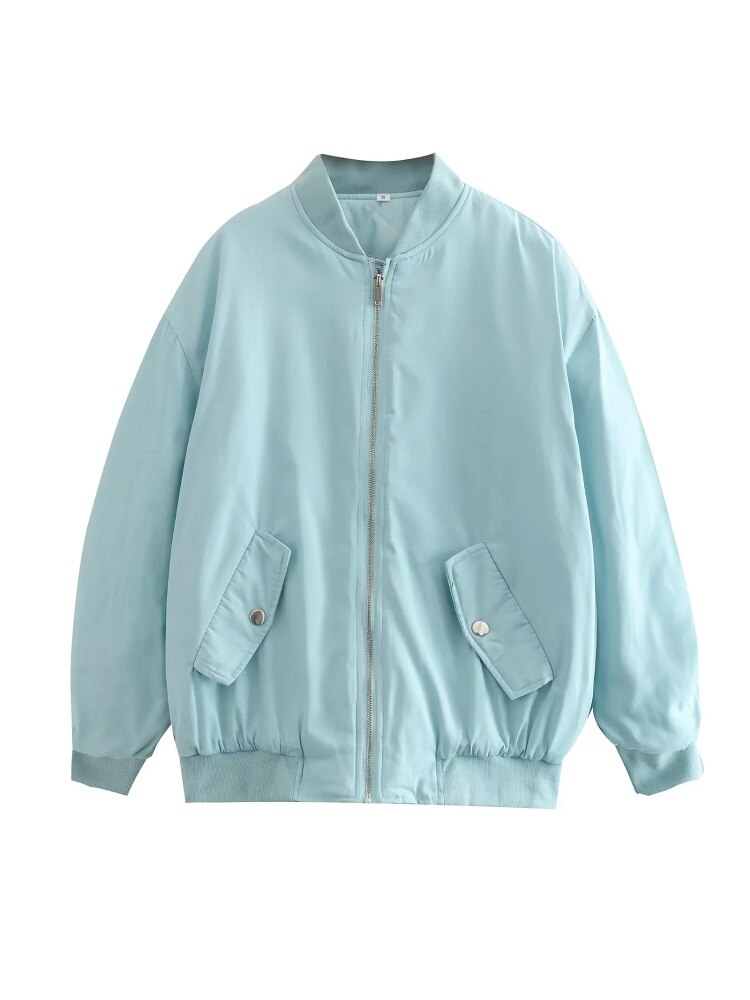 Women's Oversized Bomber Jacket — View 8