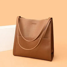 Women's Minimalist Shoulder Tote Bag in Beige by Juana Fashion
