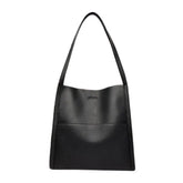 Women's Minimalist Shoulder Tote Bag in Black by Juana Fashion