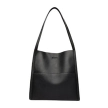 Women's Minimalist Shoulder Tote Bag in Black by Juana Fashion