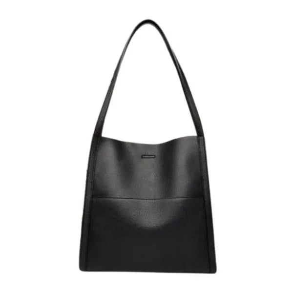 Women's Minimalist Shoulder Tote Bag in Black by Juana Fashion