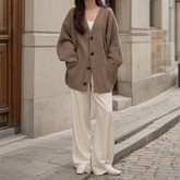 Women's Chunky Button-Front Cardigan | Wexford - Juana Fashion