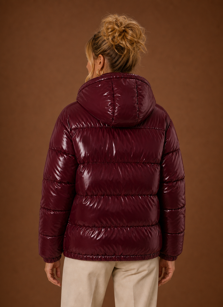 Women's Oversized Quilted Winter Jacket | Silvia in Green - Juana Fashion