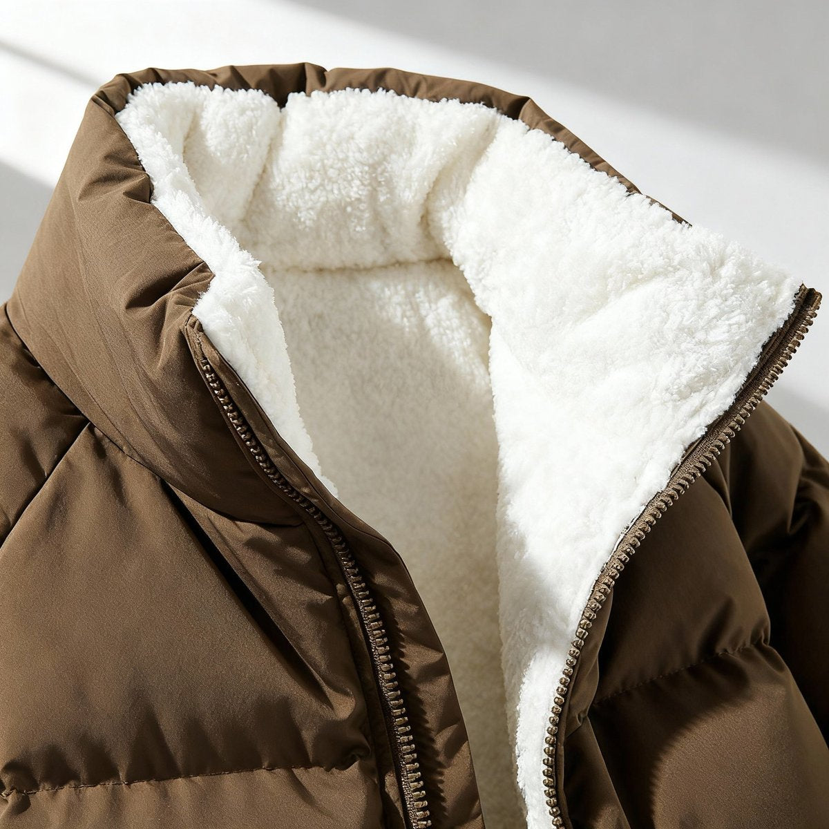 Women's Hooded Quilted Fleece Jacket | Charlotte in Black - Juana Fashion