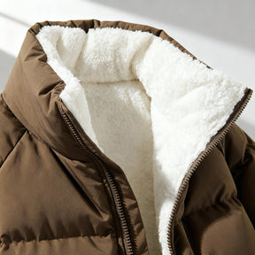 Women's Hooded Quilted Fleece Jacket | Charlotte in Black - Juana Fashion