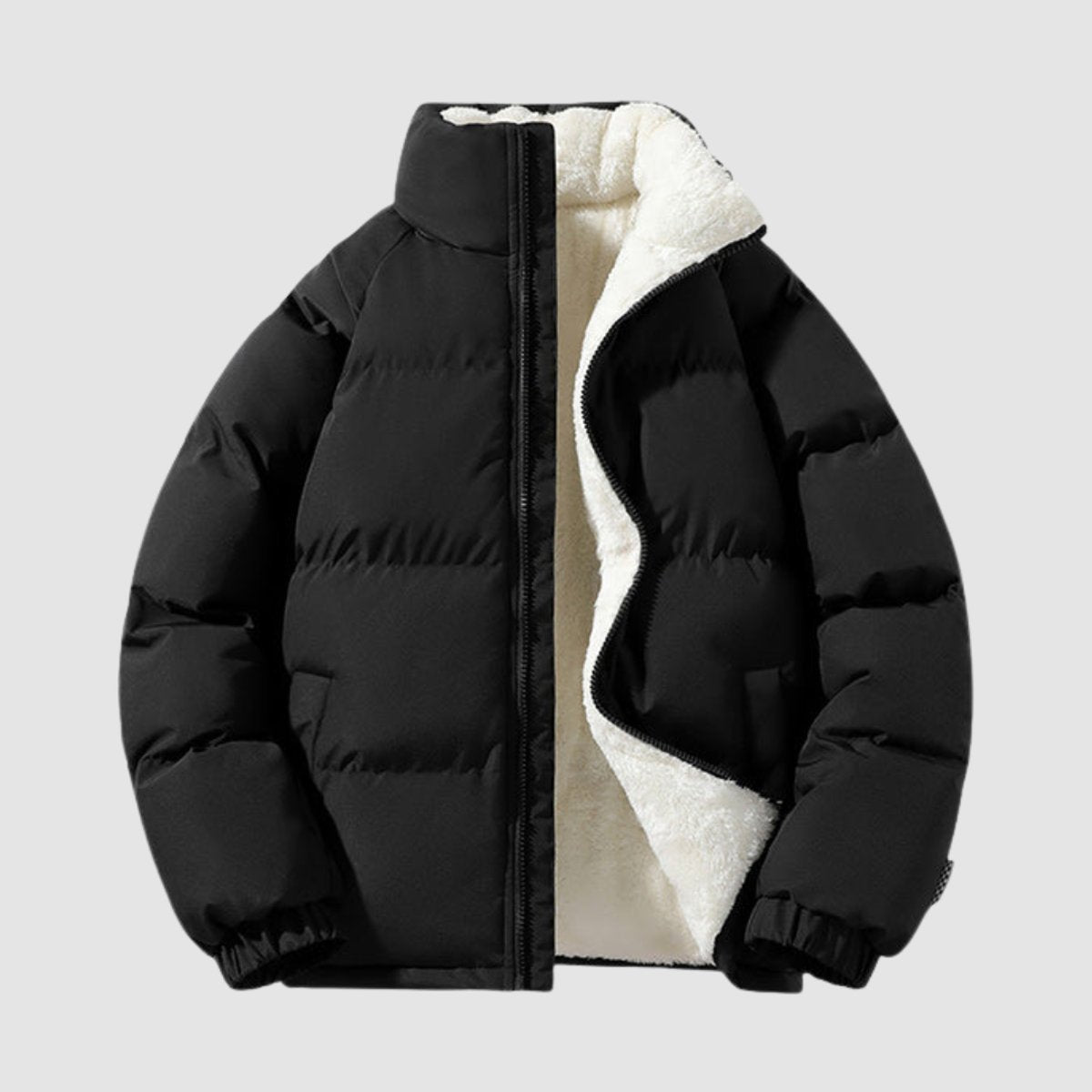 Women's Hooded Quilted Fleece Jacket | Charlotte in Brown - Juana Fashion