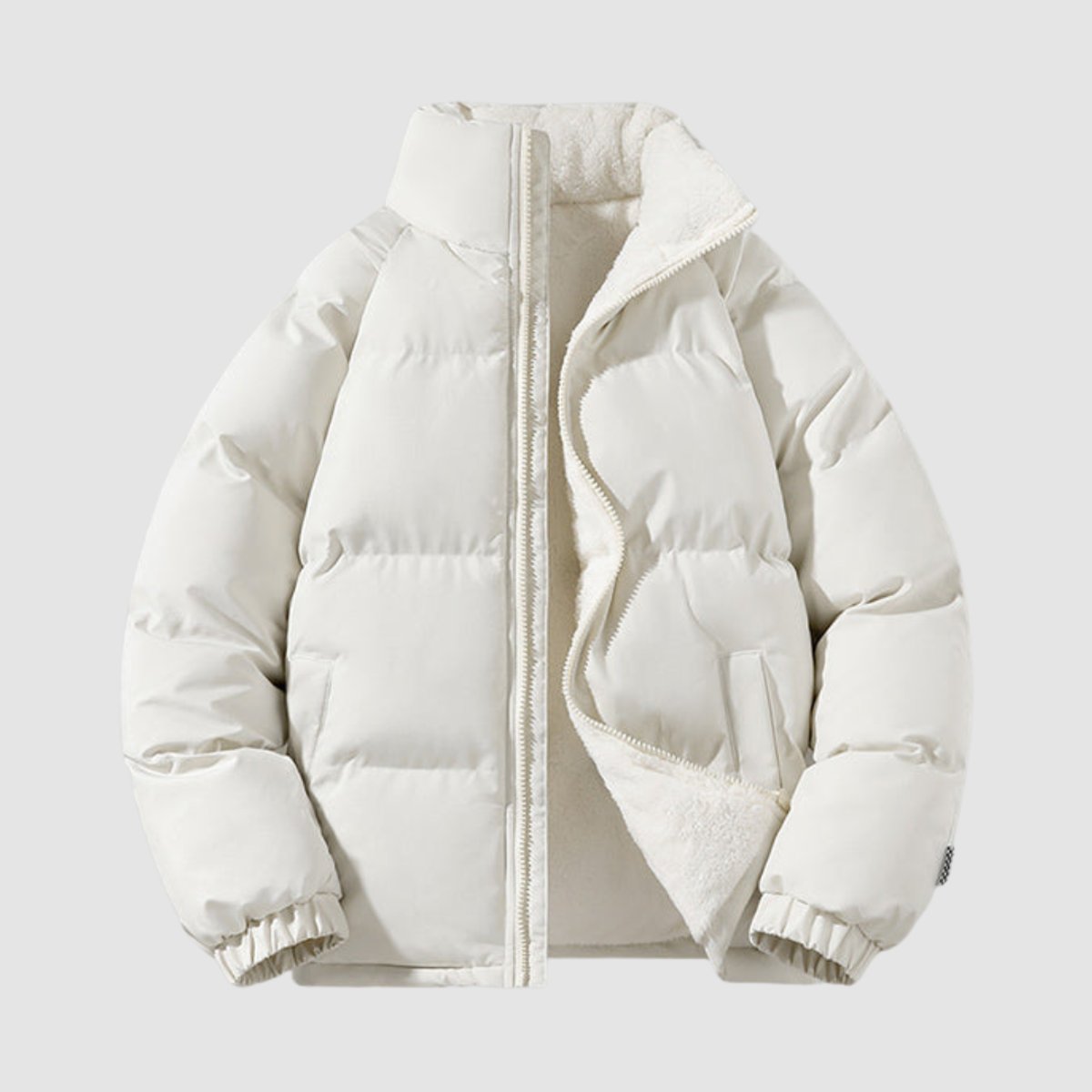 Women's Hooded Quilted Fleece Jacket | Charlotte in Brown - Juana Fashion