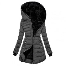 Women's Quilted Jacket with Fleece Lining | Annika in Black - Juana Fashion