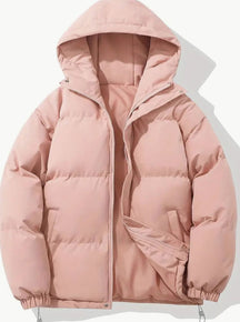 Women's Quilted Stand-Collar Jacket | Elfriede in Pink - Juana Fashion