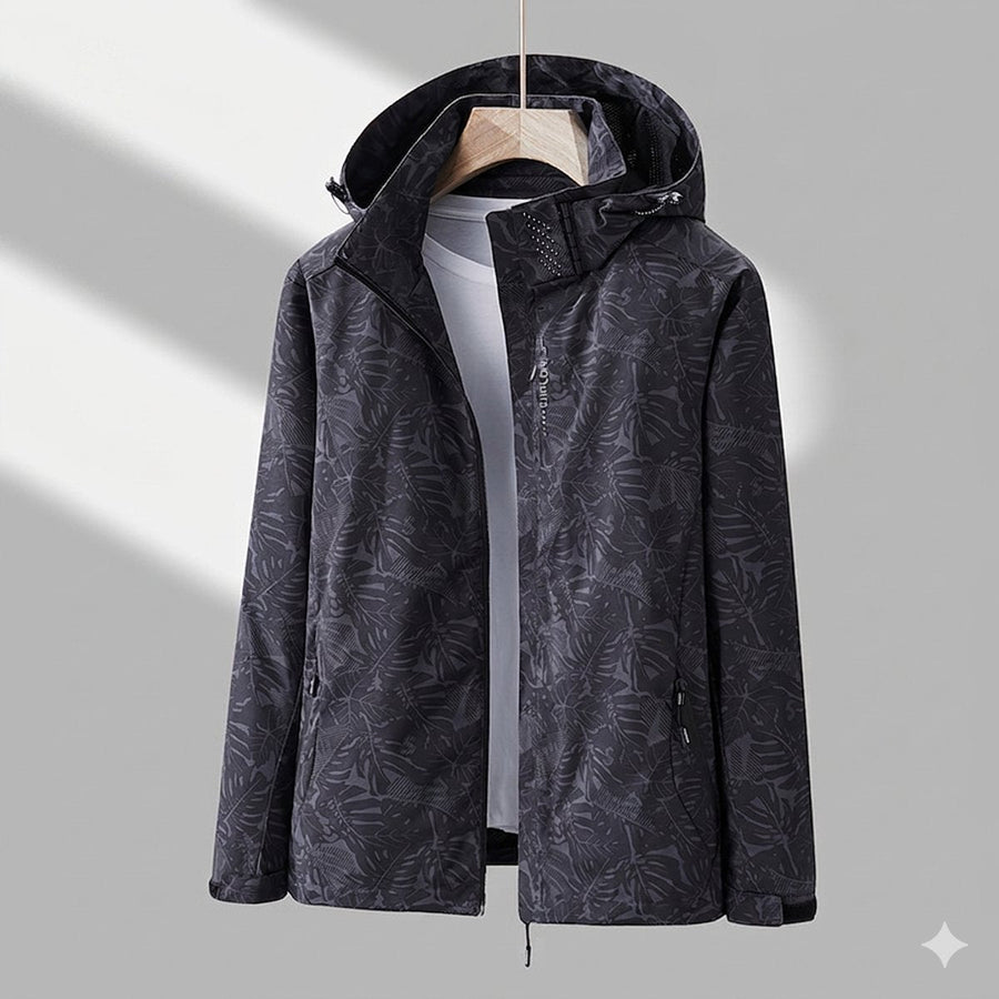Women's Waterproof Hooded Jacket | Amelie in Black - Juana Fashion