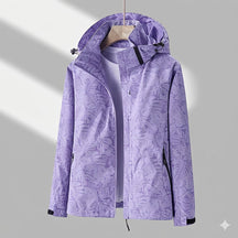Women's Waterproof Hooded Jacket | Amelie in Black - Juana Fashion