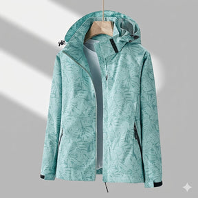 Women's Waterproof Hooded Jacket | Amelie in Black - Juana Fashion