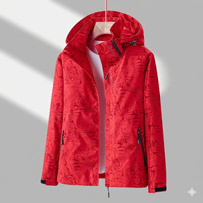 Women's Waterproof Hooded Jacket | Amelie in Purple - Juana Fashion