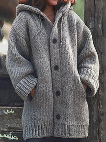 Women's Relaxed Fit Long Sleeve Cardigan — View 3